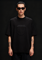 Embossed Black Tee