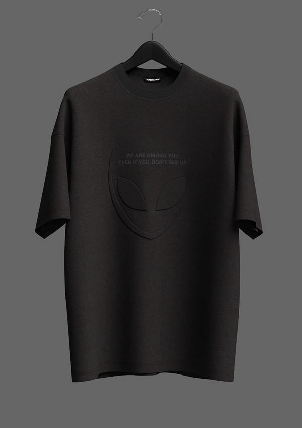 Embossed Black Tee - Alienation