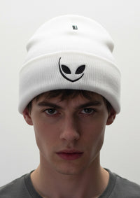 White Glow Beanie