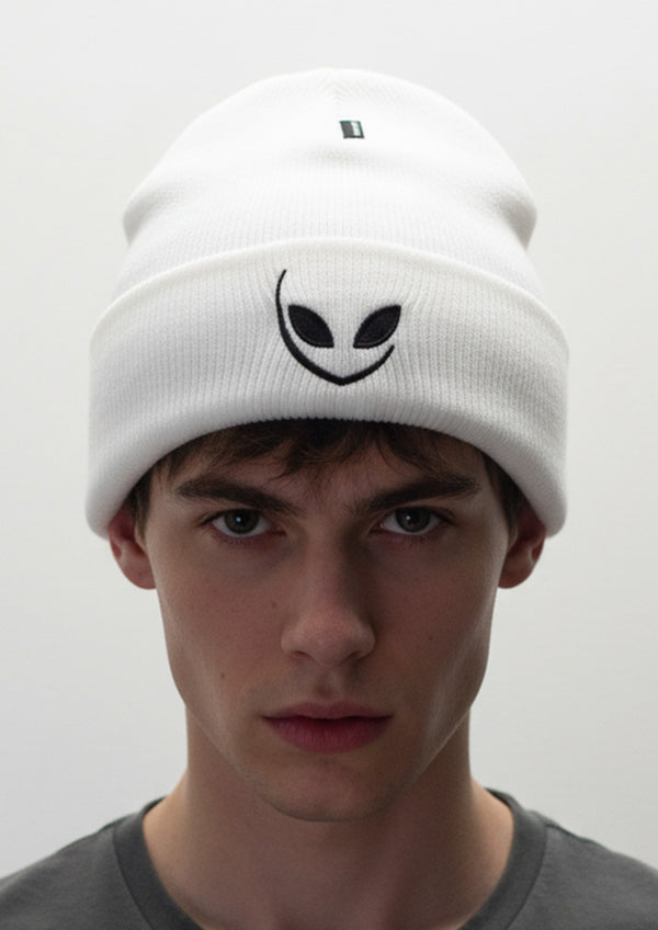 White Glow Beanie