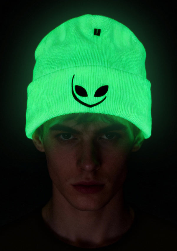 White Glow Beanie