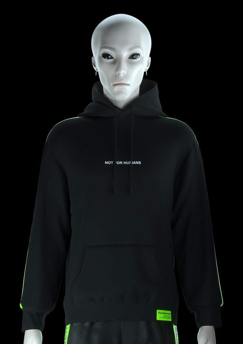 Fluo Alien Hoodie - Alienation