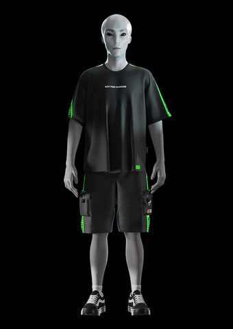 Fluo Cargo Shorts - Alienation