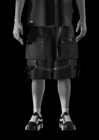 Cargo-Shorts mit Schnalle - Alienation