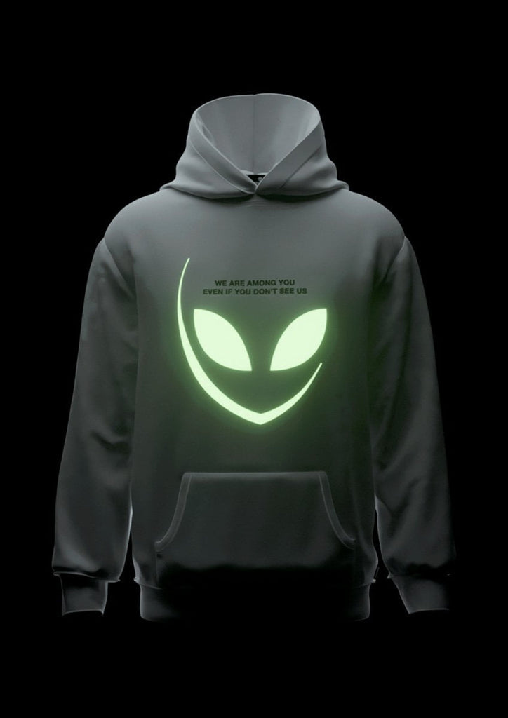 Glow Alien hættetrøje - Alienation