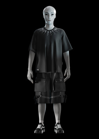 Cargo-Shorts mit Schnalle - Alienation